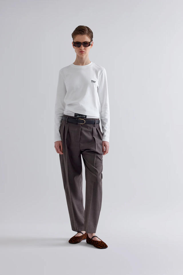 Pantaloni tortora Erika Cavallini