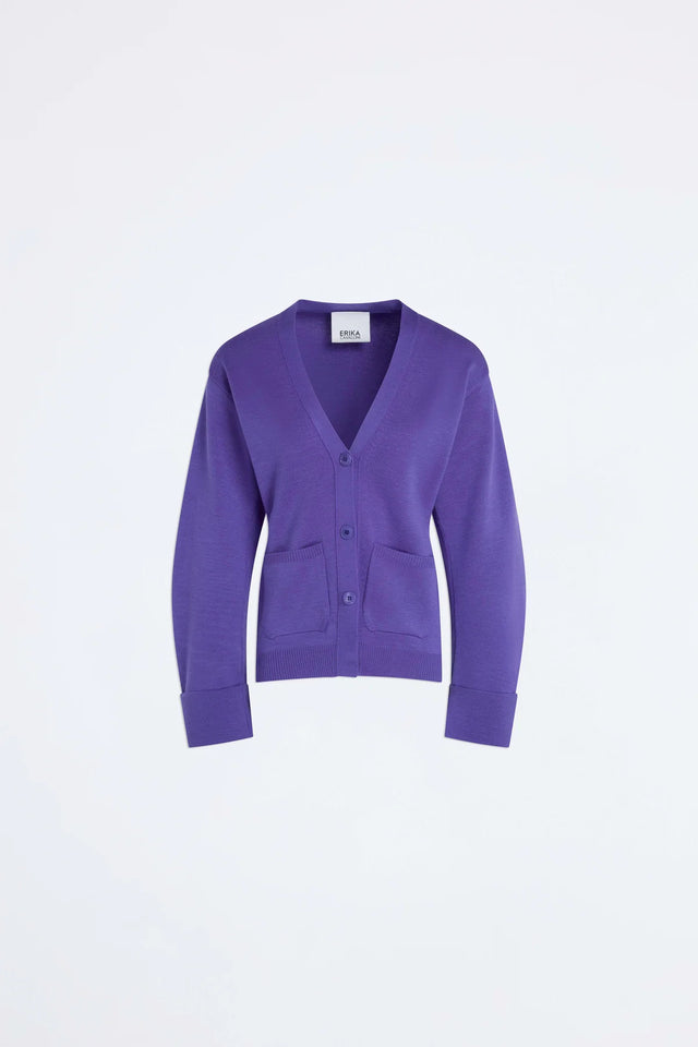 Cardigan viola Erika Cavallini