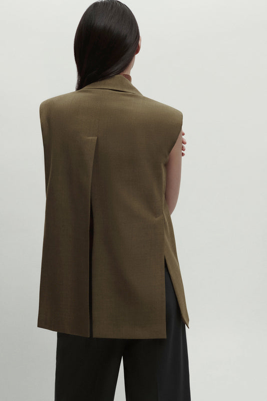 Gilet verde Erika Cavallini