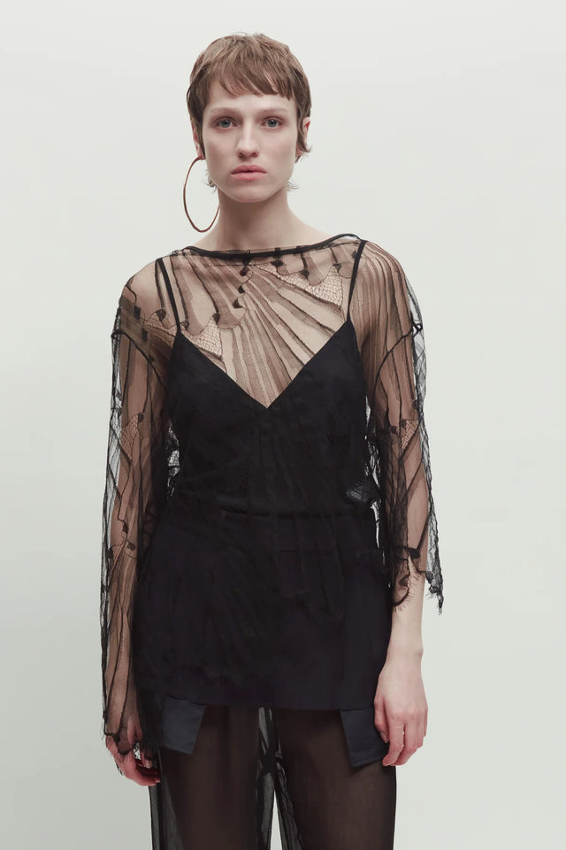 Blusa nera Erika Cavallini