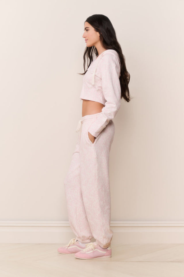 Pantaloni rosa LoveShackFancy