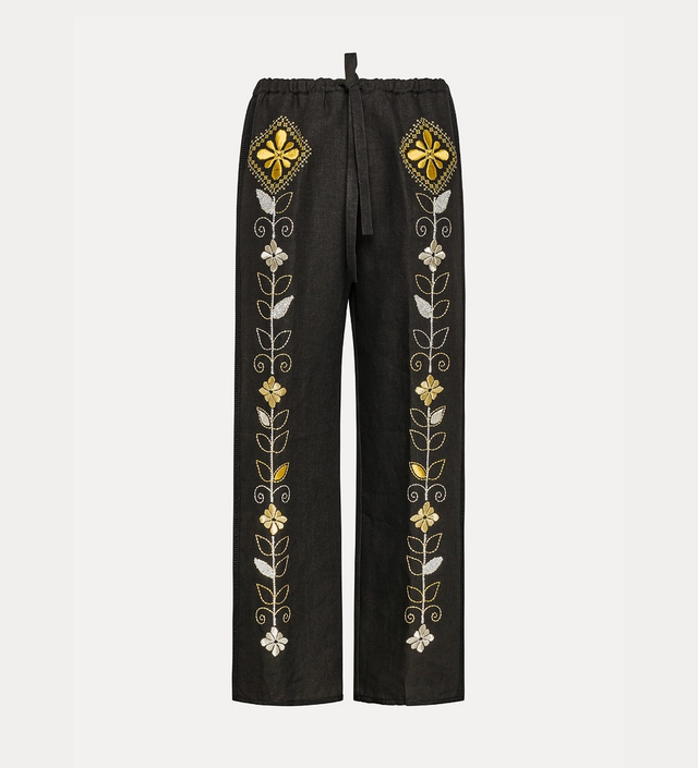Pantaloni neri Forte Forte