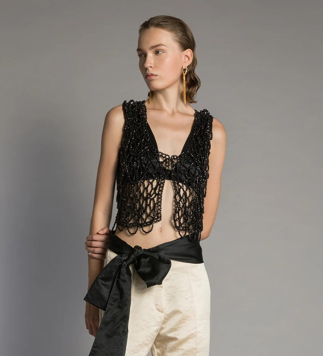 Gilet nero Forte Forte