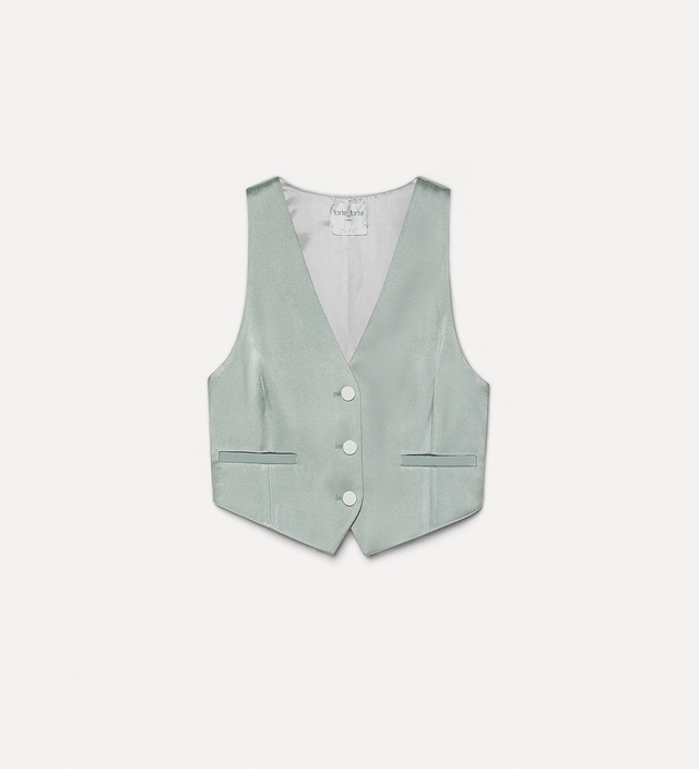 Gilet verde acqua Forte Forte
