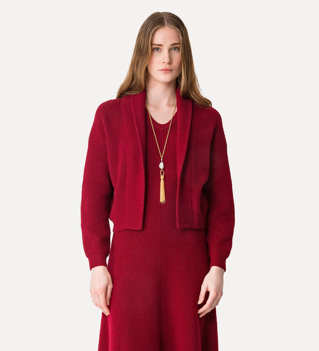 Cardigan rosso Forte Forte