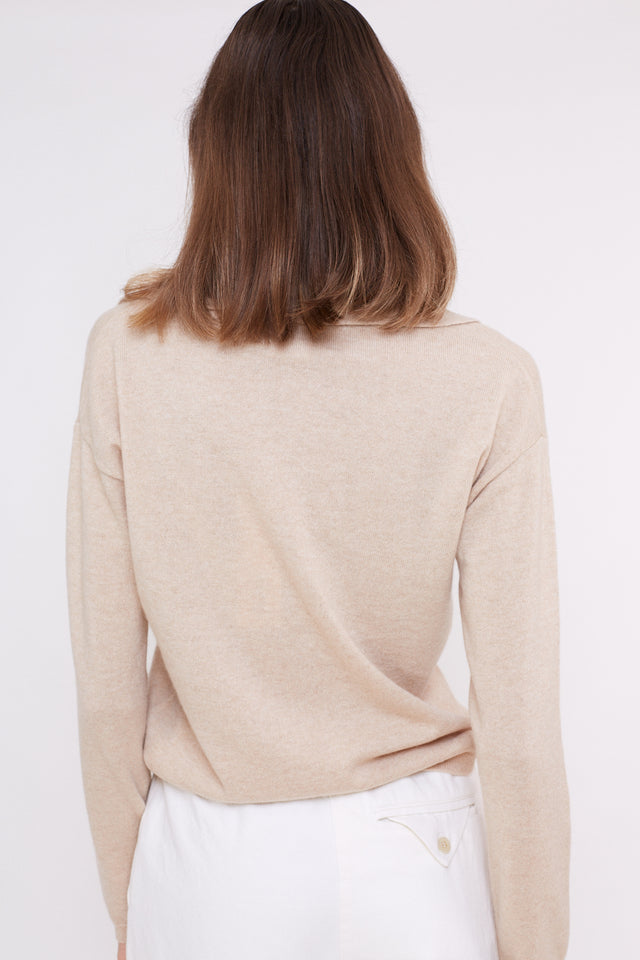 Allude beige polo shirt