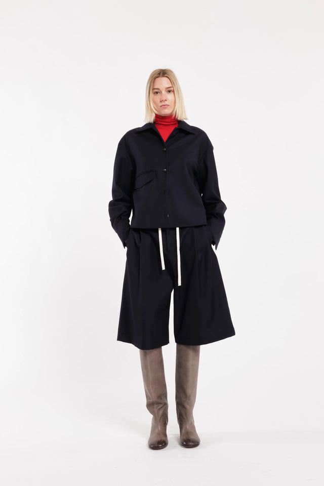 Bermuda blu navy Tela