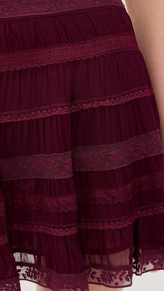 Gonna bordeaux LoveShackFancy