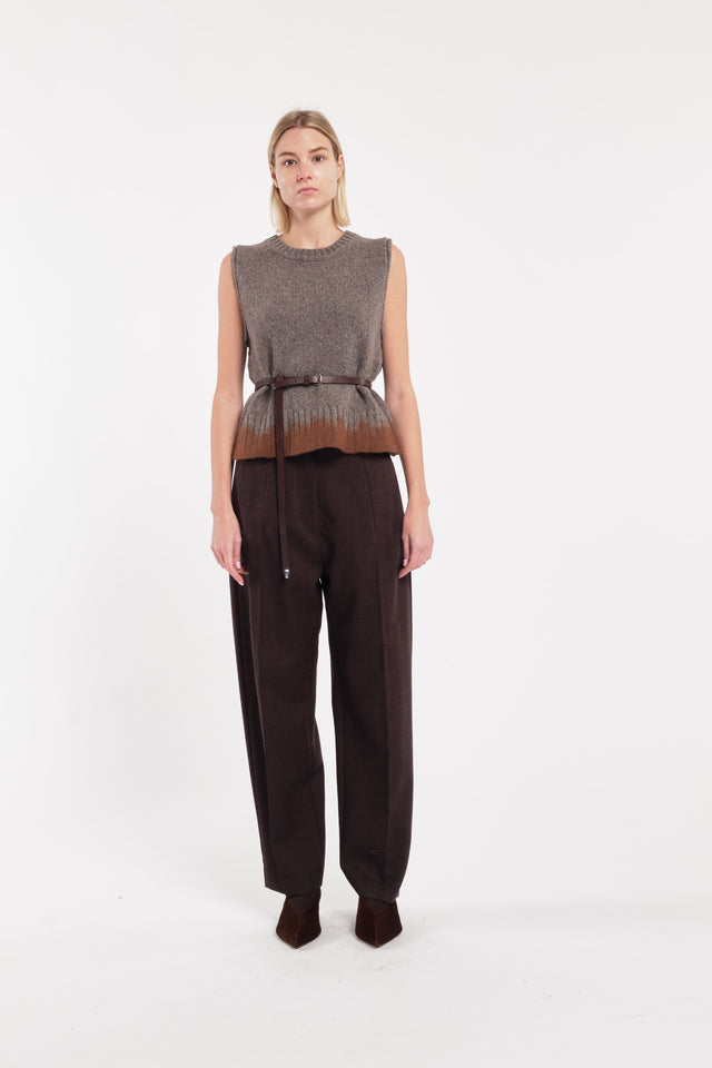 Pantaloni marroni Tela