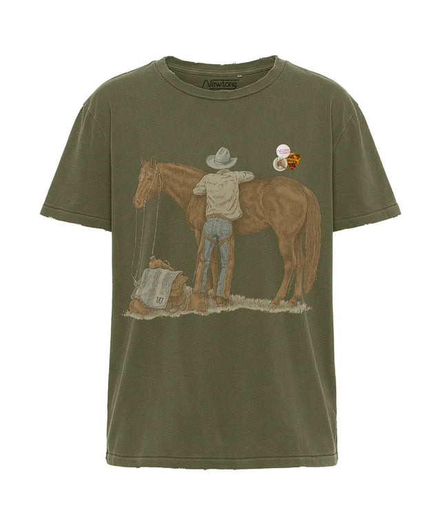 T-Shirt verde Newtone