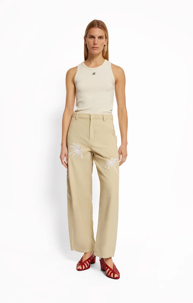 Pantaloni beige Roseanna