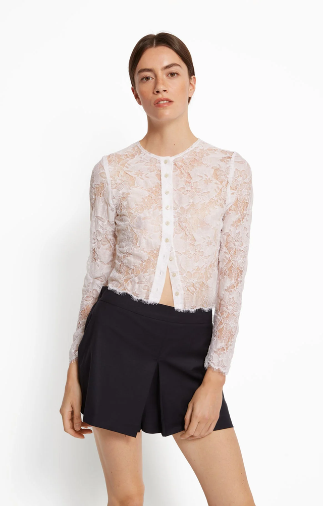 Top bianco Roseanna