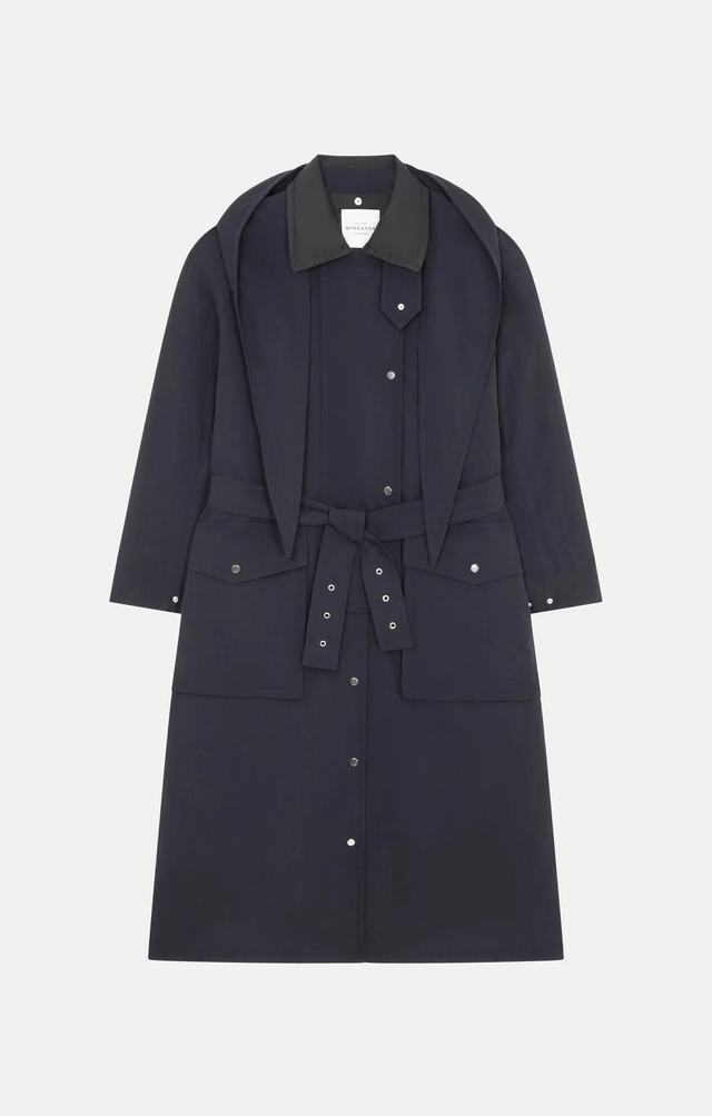 Trench blu Roseanna