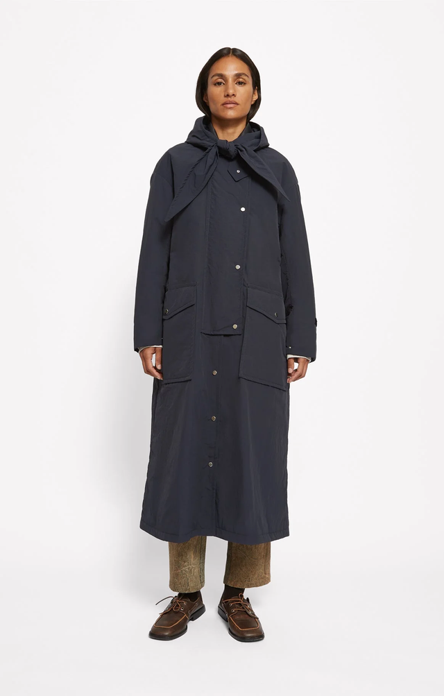 Trench blu Roseanna