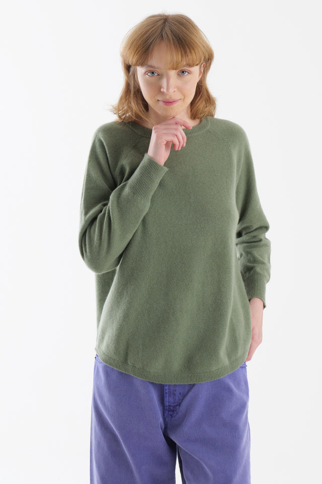 Pull verde militare Not Shy