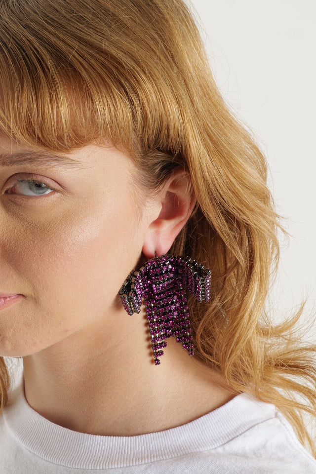 Lisa C. fuchsia earrings